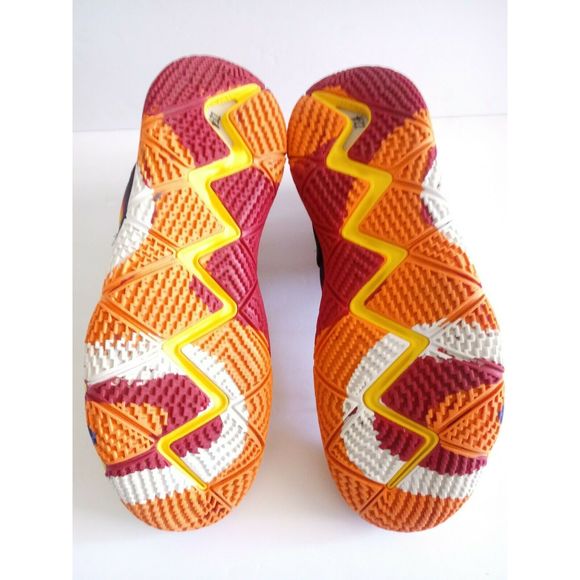 Nike Kyrie 4 70s Decade Amarillo Red Orange White - Picture 9 of 10